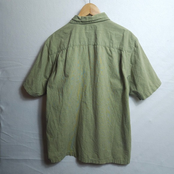 Vintage Columbia Sportswear Shirt Mens Large Green Short Sleeve Gorpcore AM7559 - Picture 6 of 9